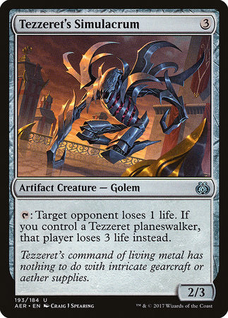 Tezzeret's Simulacrum [Aether Revolt] | GnG Games