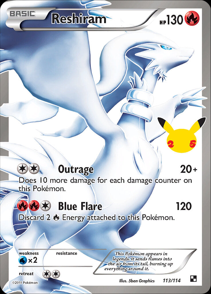 Reshiram (113/114) [Celebrations: 25th Anniversary - Classic Collection] | GnG Games