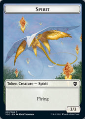 Spirit (003) // Thopter Double-sided Token [Innistrad: Crimson Vow Commander Tokens] | GnG Games