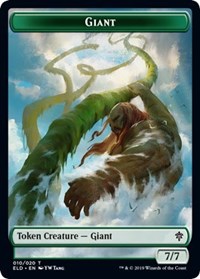 Giant // Food (17) Double-sided Token [Throne of Eldraine Tokens] | GnG Games