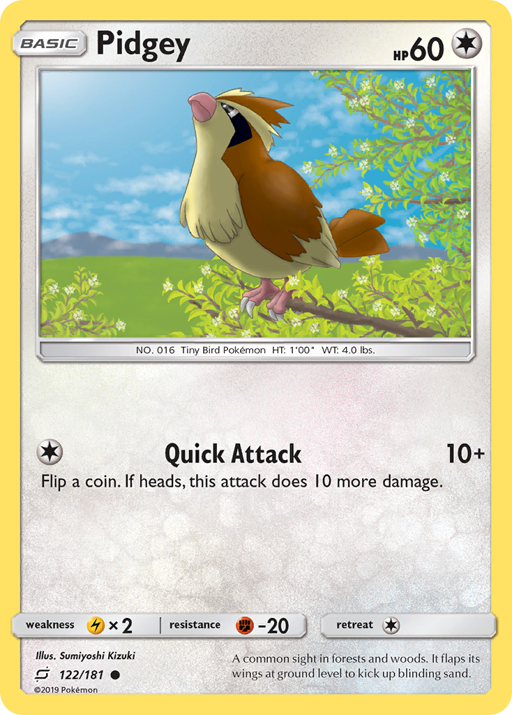 Pidgey (122/181) [Sun & Moon: Team Up] | GnG Games