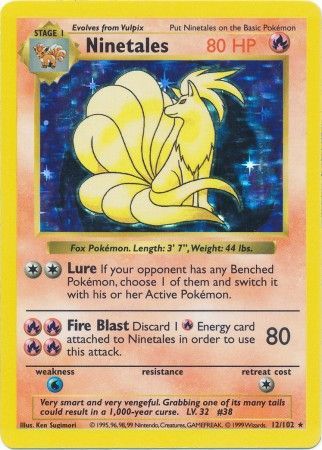 Ninetales (12/102) [Base Set Shadowless Unlimited] | GnG Games