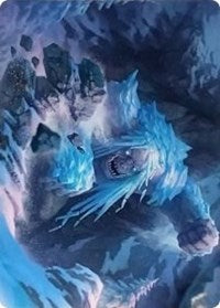 Icehide Troll Art Card [Kaldheim: Art Series] | GnG Games