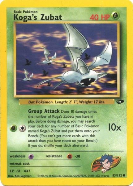 Koga's Zubat (83/132) [Gym Challenge Unlimited] | GnG Games
