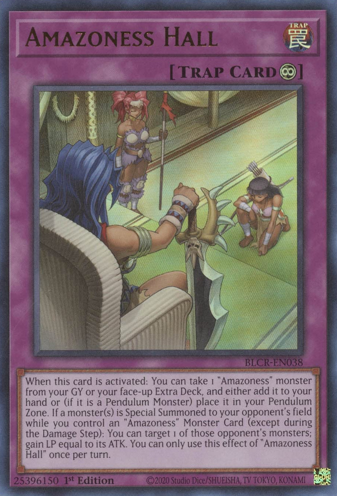 Amazoness Hall [BLCR-EN038] Ultra Rare | GnG Games