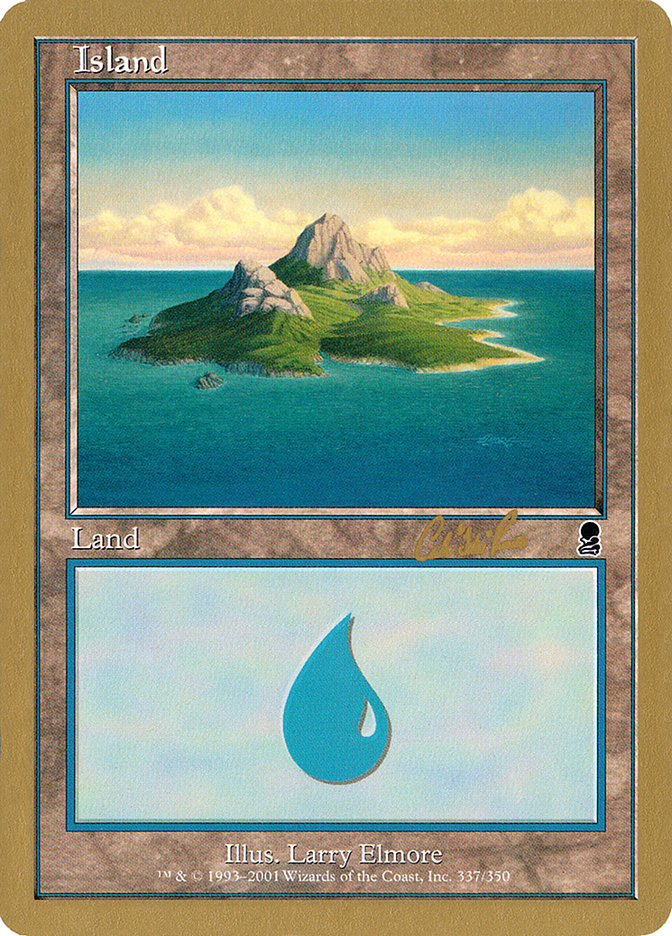 Island (cr337a) (Carlos Romao) [World Championship Decks 2002] | GnG Games