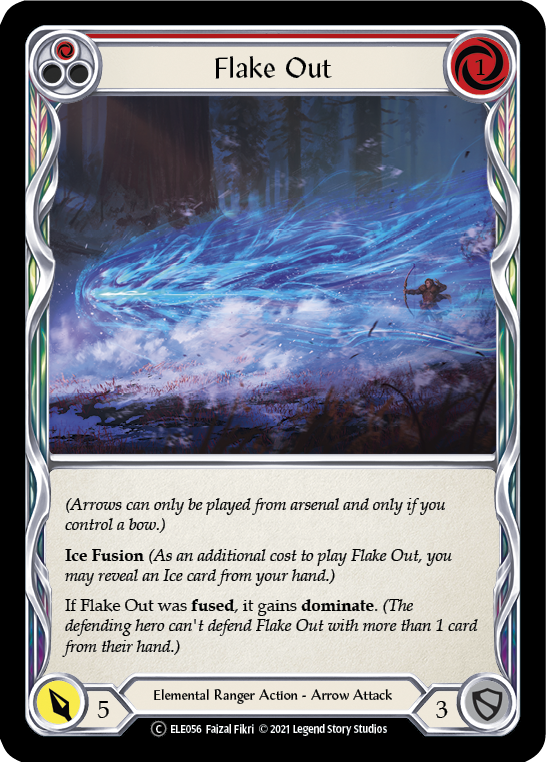 Flake Out (Red) [U-ELE056] Unlimited Rainbow Foil | GnG Games