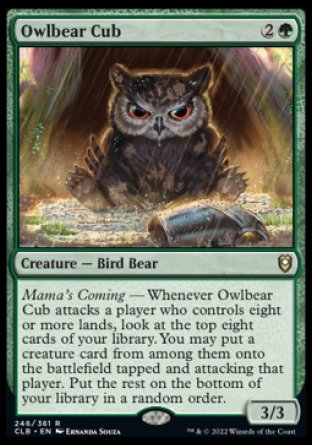 Owlbear Cub [Commander Legends: Battle for Baldur's Gate] | GnG Games