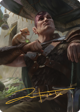 Minsc & Boo, Timeless Heroes Art Card (38) (Gold-Stamped Signature) [Commander Legends: Battle for Baldur's Gate Art Series] | GnG Games