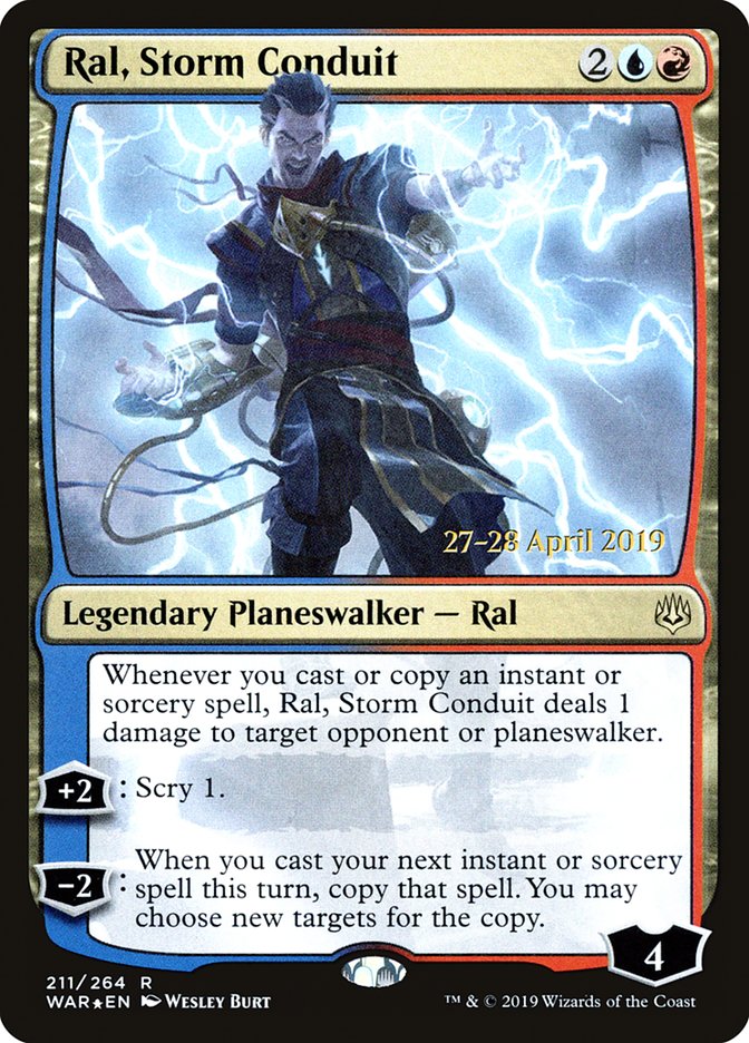 Ral, Storm Conduit  [War of the Spark Prerelease Promos] | GnG Games