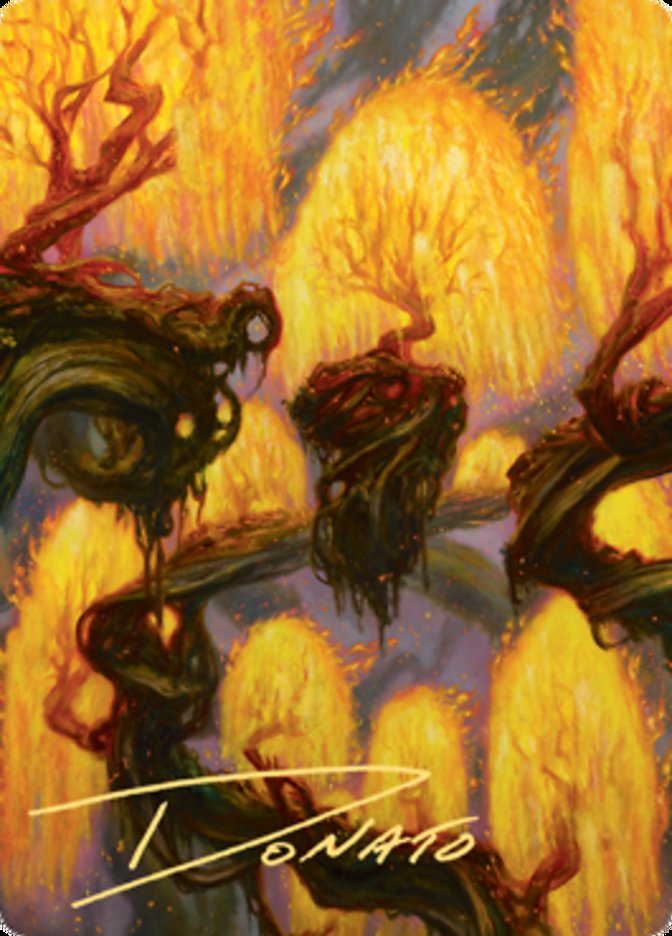 Grove of the Burnwillows Art Card (Gold-Stamped Signature) [Zendikar Rising Art Series] | GnG Games