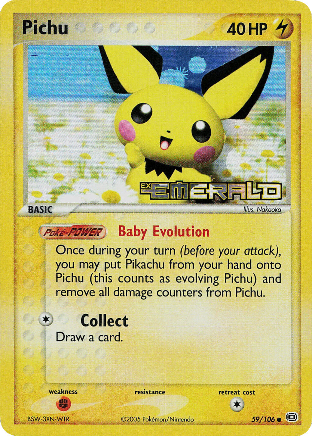 Pichu (59/106) (Stamped) [EX: Emerald] | GnG Games