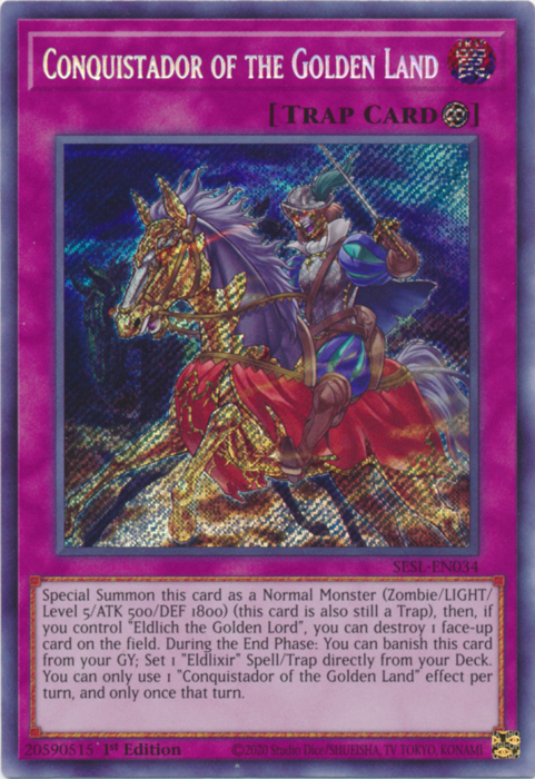 Conquistador of the Golden Land [SESL-EN034] Secret Rare | GnG Games