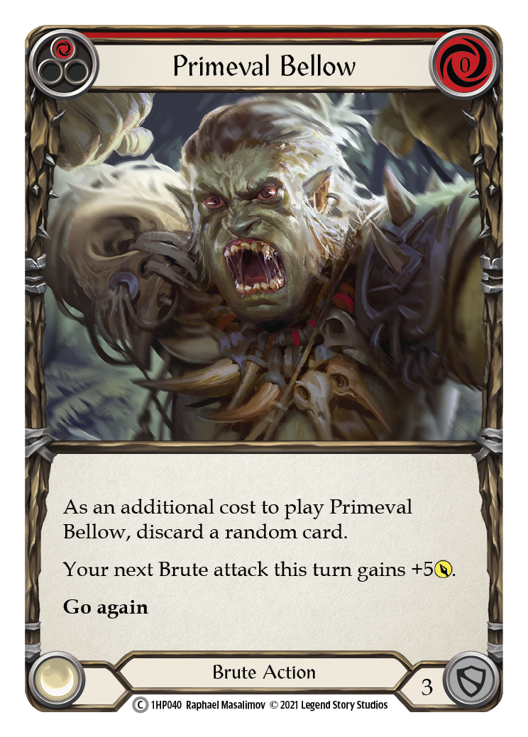 Primeval Bellow (Red) [1HP040] | GnG Games