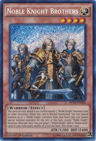 Noble Knight Brothers [MP15-EN046] Secret Rare | GnG Games