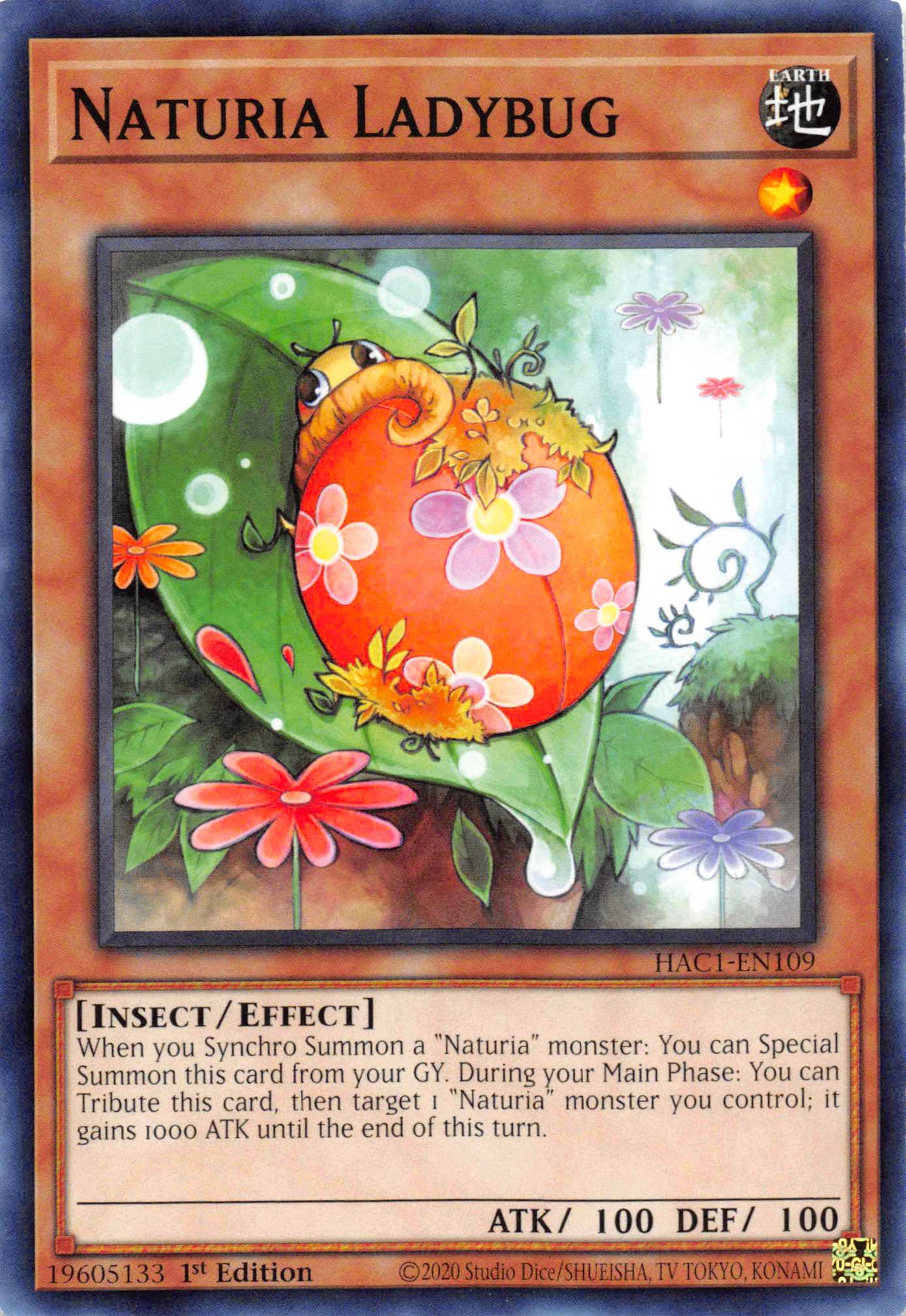 Naturia Ladybug (Duel Terminal) [HAC1-EN109] Parallel Rare | GnG Games