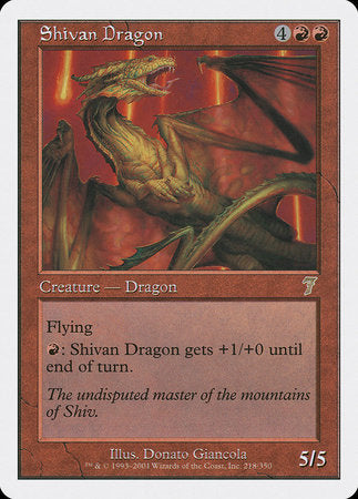 Shivan Dragon [Seventh Edition] | GnG Games