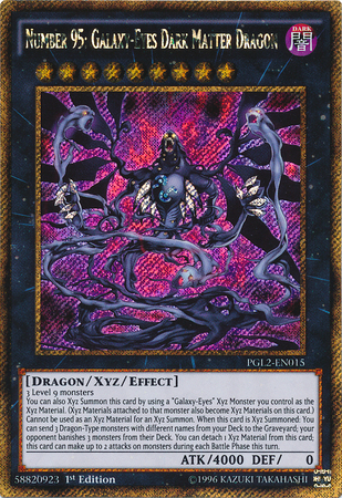 Number 95: Galaxy-Eyes Dark Matter Dragon [PGL2-EN015] Gold Secret Rare | GnG Games