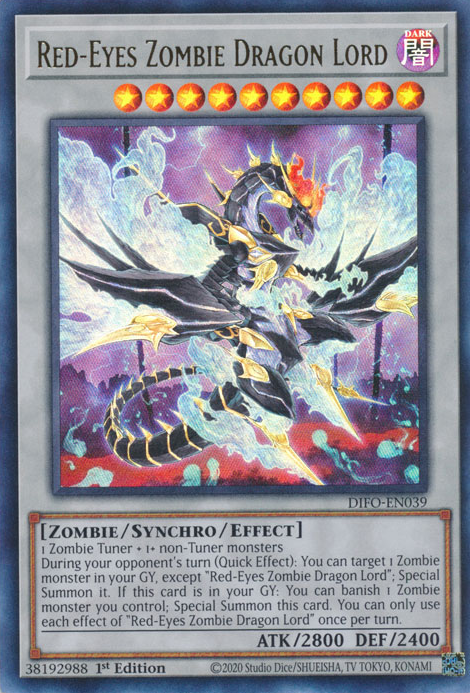 Red-Eyes Zombie Dragon Lord [DIFO-EN039] Ultra Rare | GnG Games