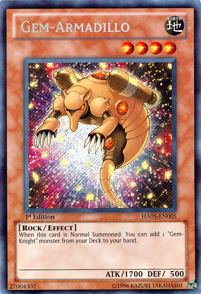 Gem-Armadillo [HA05-EN005] Secret Rare | GnG Games