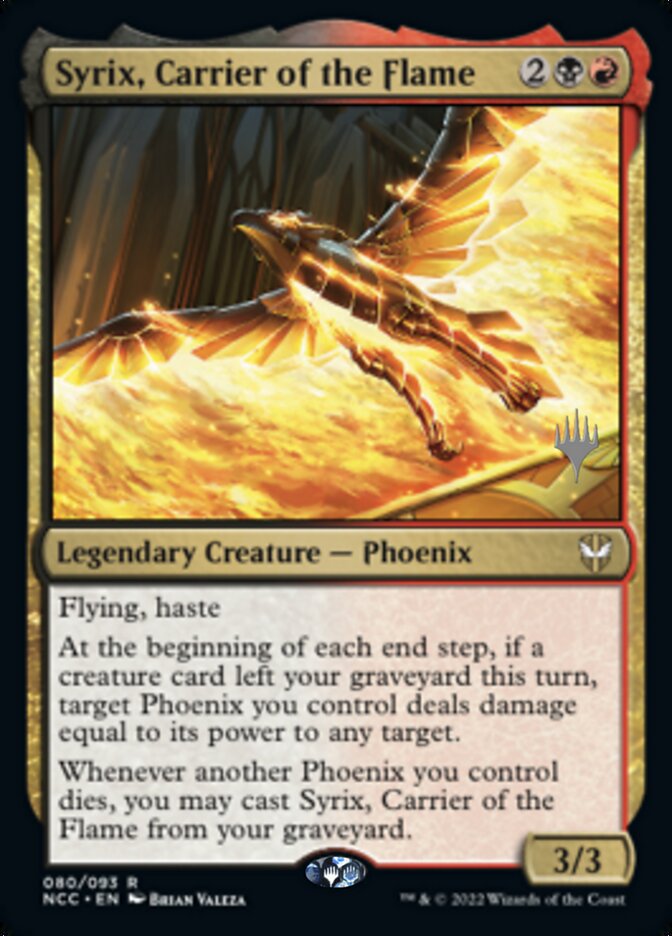 Syrix, Carrier of the Flame (Promo Pack) [Streets of New Capenna Commander Promos] | GnG Games