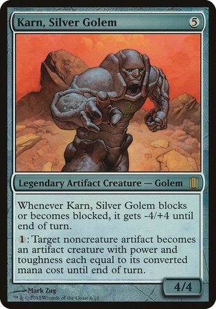 Karn, Silver Golem (Commander's Arsenal) [Commander's Arsenal Oversized] | GnG Games