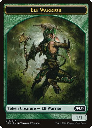 Elf Warrior Token [Core Set 2019 Tokens] | GnG Games