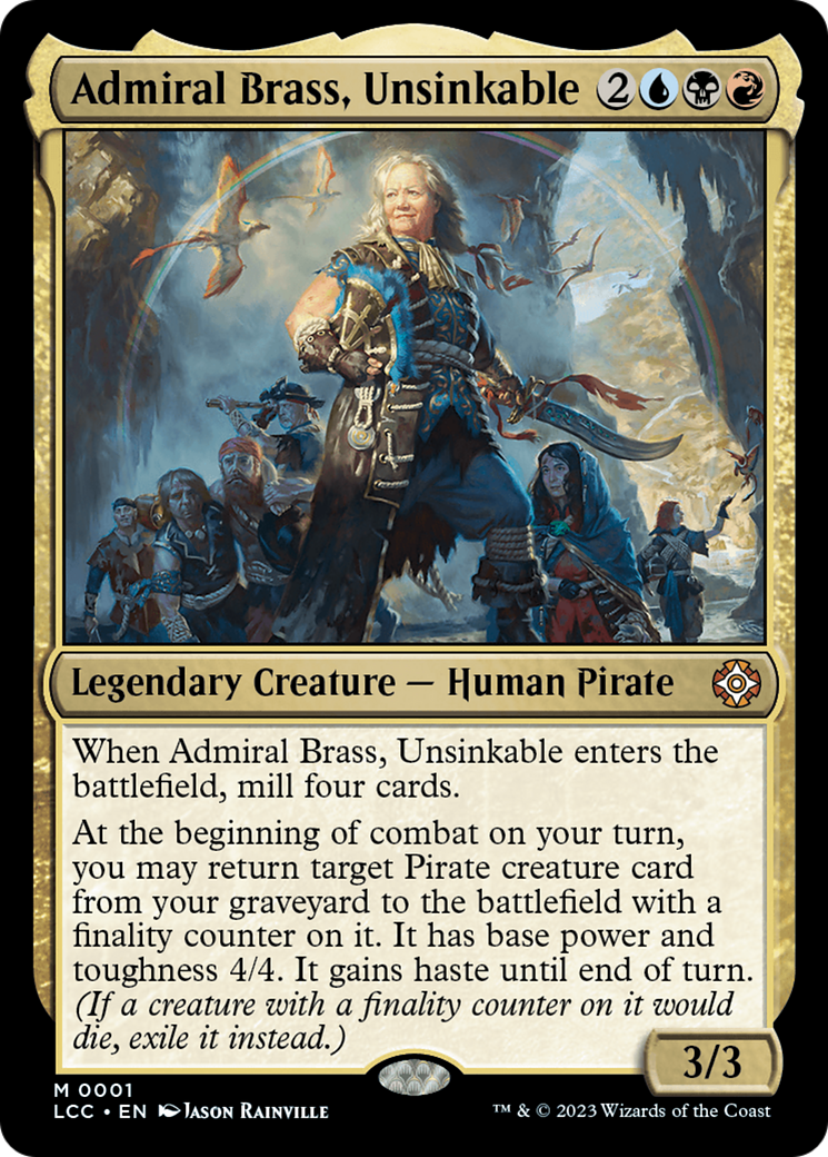 Admiral Brass, Unsinkable (Display Commander) [The Lost Caverns of Ixalan Commander] | GnG Games