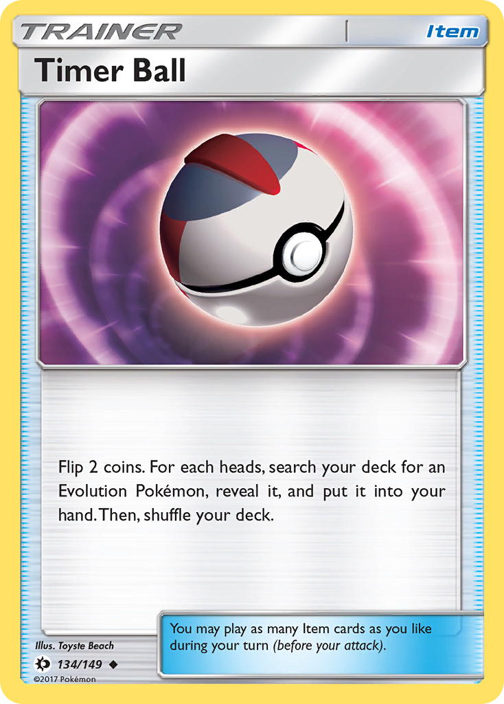 Timer Ball (134/149) [Sun & Moon: Base Set] | GnG Games