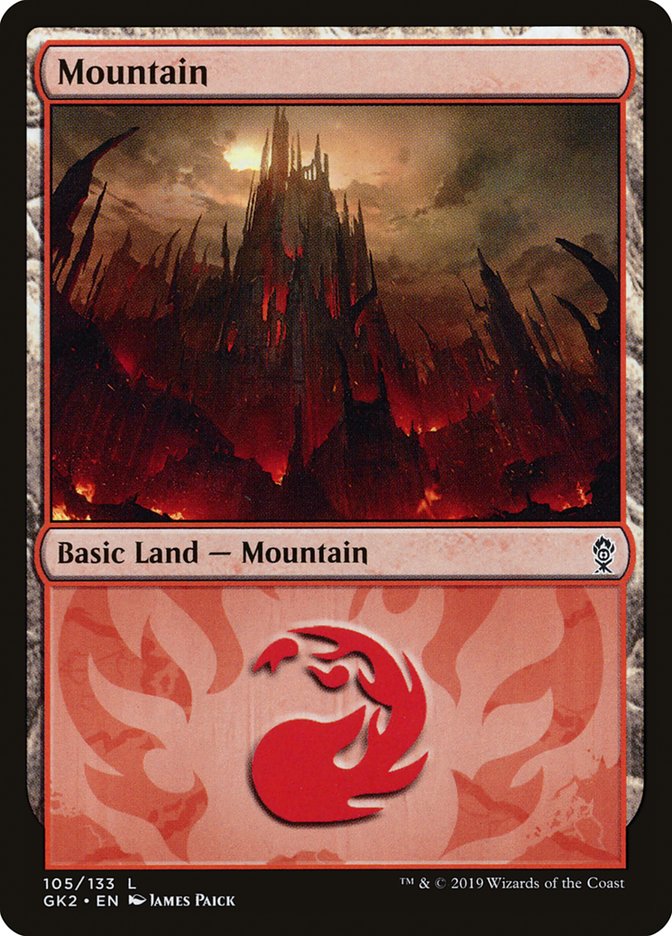 Mountain (105) [Ravnica Allegiance Guild Kit] | GnG Games