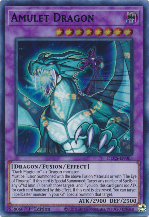 Amulet Dragon (Blue) [DLCS-EN005] Ultra Rare | GnG Games