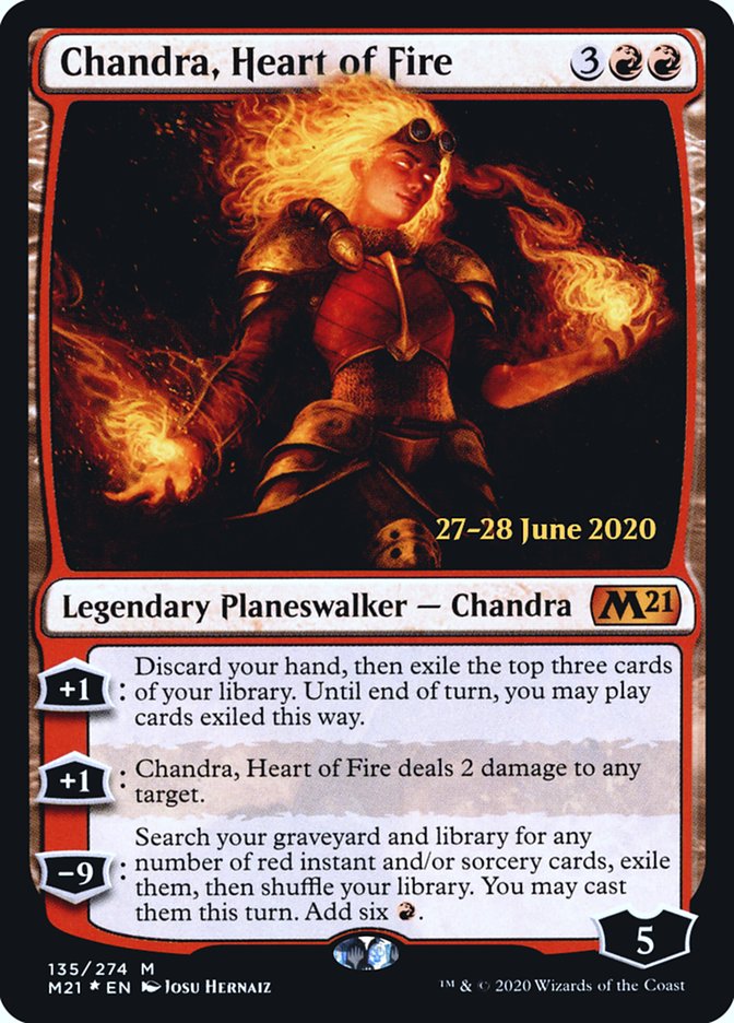 Chandra, Heart of Fire  [Core Set 2021 Prerelease Promos] | GnG Games