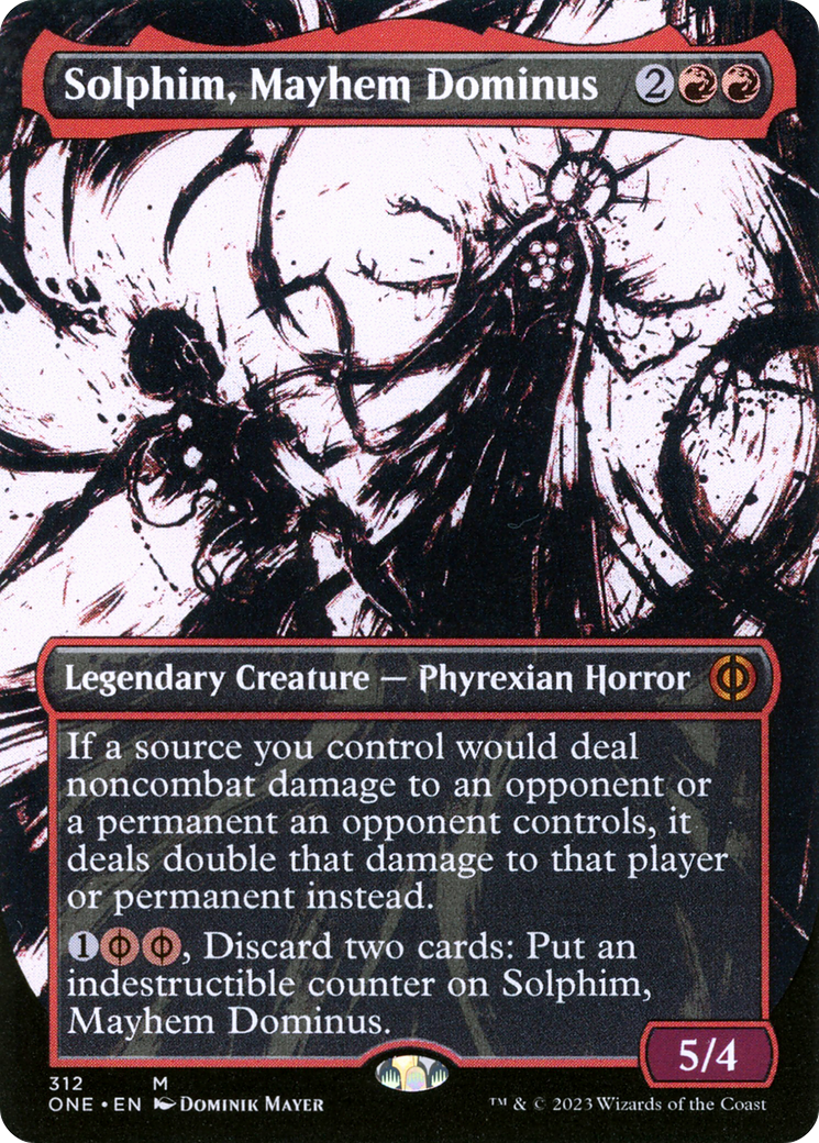 Solphim, Mayhem Dominus (Borderless Ichor) [Phyrexia: All Will Be One] | GnG Games