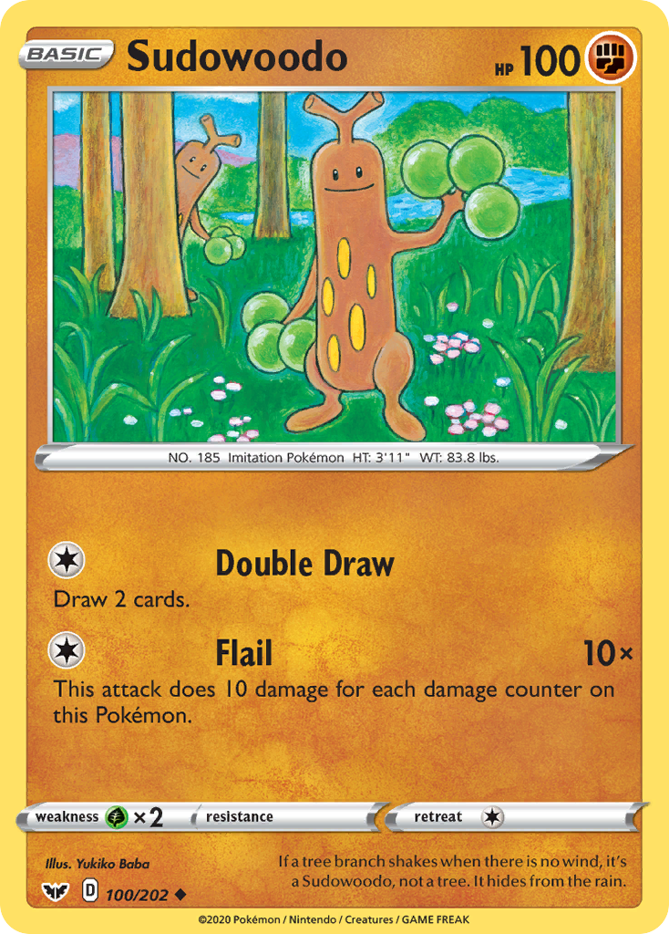 Sudowoodo (100/202) [Sword & Shield: Base Set] | GnG Games