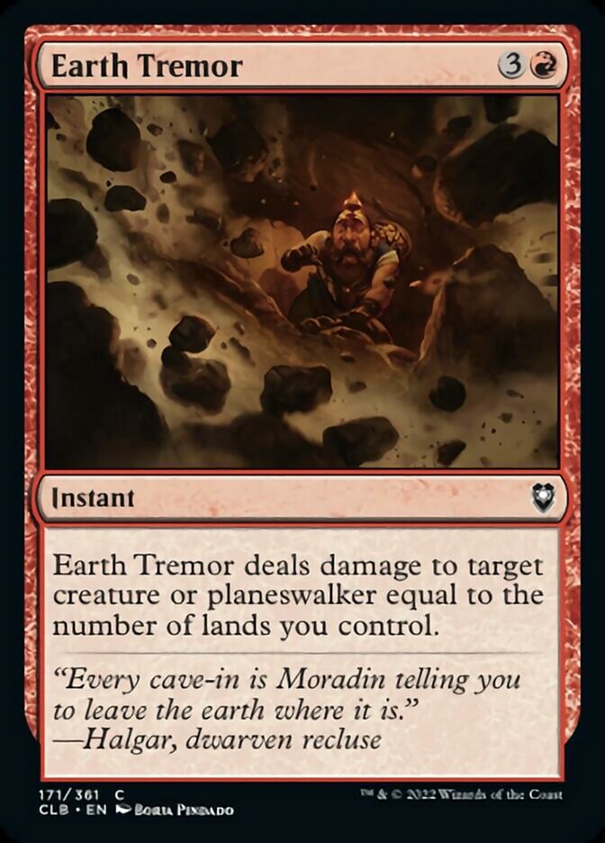 Earth Tremor [Commander Legends: Battle for Baldur's Gate] | GnG Games