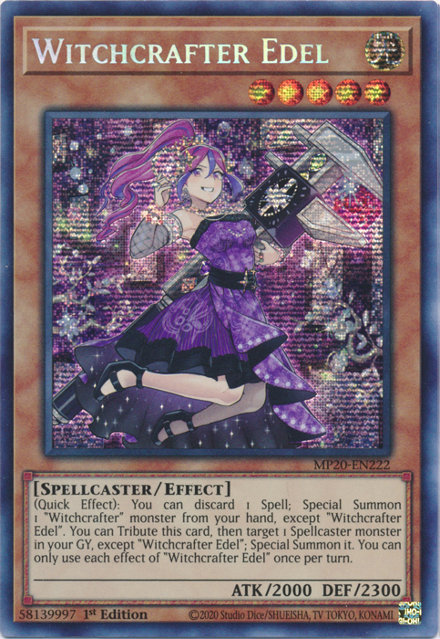 Witchcrafter Edel [MP20-EN222] Prismatic Secret Rare | GnG Games