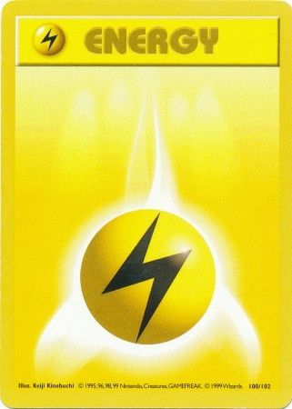 Lightning Energy (100/102) [Base Set Shadowless Unlimited] | GnG Games