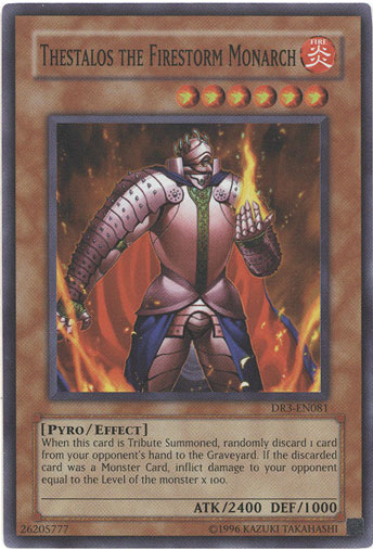 Thestalos the Firestorm Monarch [DR3-EN081] Super Rare | GnG Games