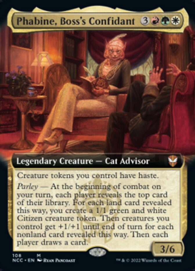 Phabine, Boss's Confidant (Extended Art) [Streets of New Capenna Commander] | GnG Games