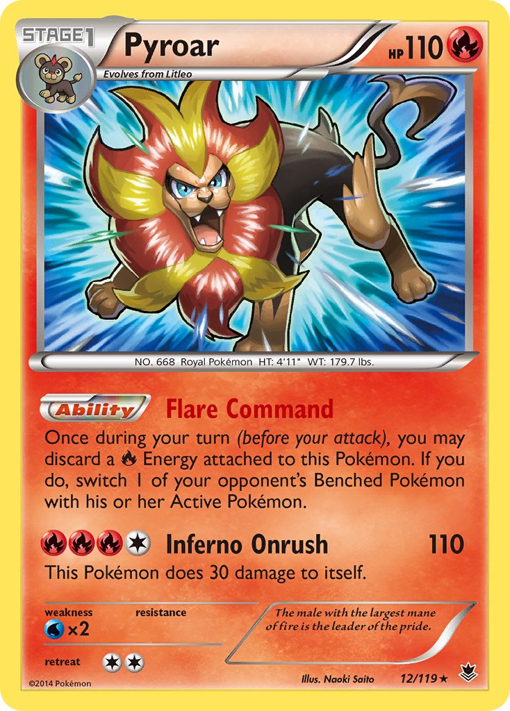 Pyroar (12/119) (Theme Deck Exclusive) [XY: Phantom Forces] | GnG Games