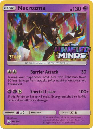 Necrozma (SM204) (Staff Prerelease Promo) [Sun & Moon: Black Star Promos] | GnG Games