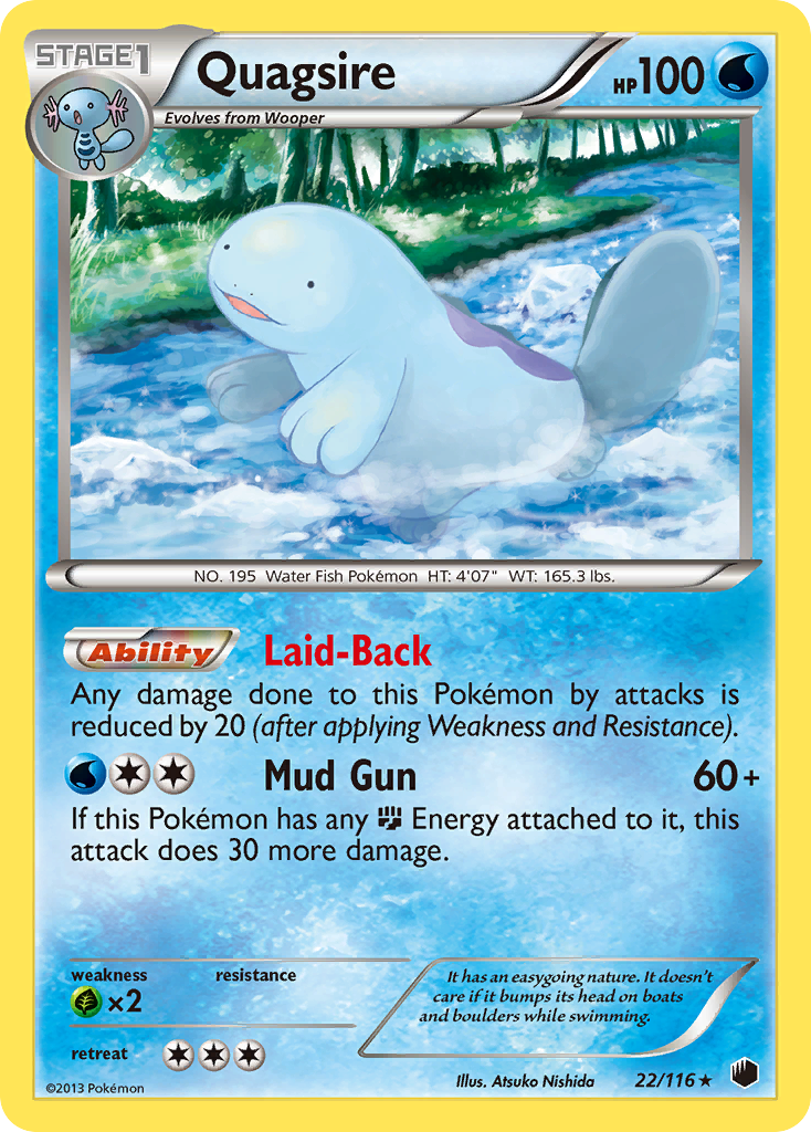 Quagsire (22/116) [Black & White: Plasma Freeze] | GnG Games