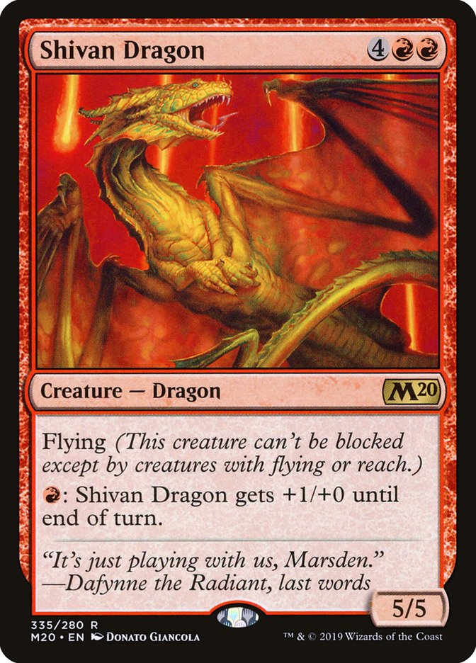 Shivan Dragon [Core Set 2020] | GnG Games