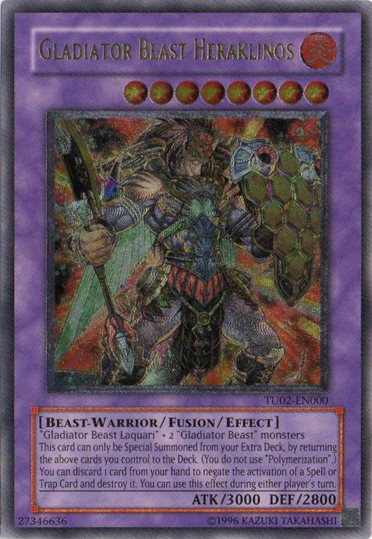 Gladiator Beast Heraklinos [TU02-EN000] Ultimate Rare | GnG Games