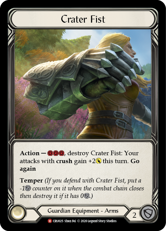 Crater Fist [CRU025] 1st Edition Cold Foil | GnG Games