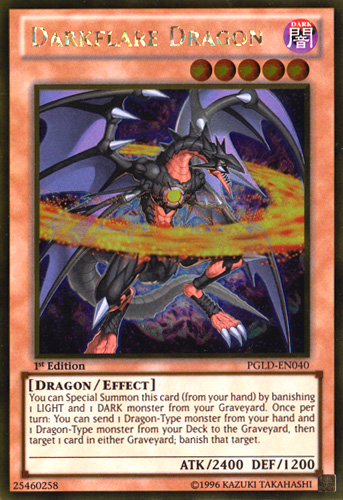 Darkflare Dragon [PGLD-EN040] Gold Rare | GnG Games