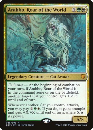 Arahbo, Roar of the World [Commander 2017] | GnG Games