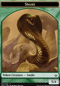 Snake // Zombie Double-sided Token [Hour of Devastation Tokens] | GnG Games