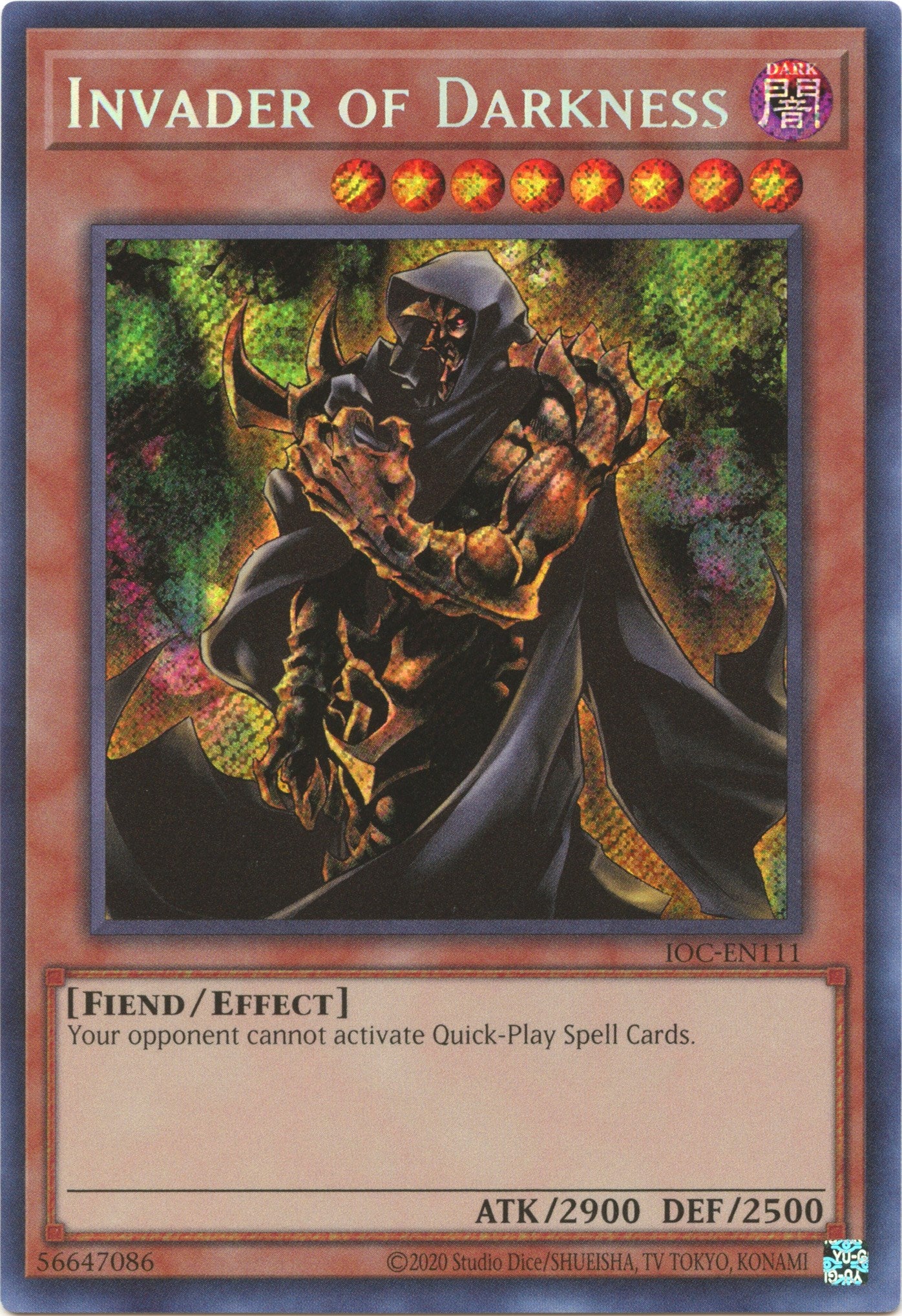 Invader of Darkness (25th Anniversary) [IOC-EN111] Secret Rare | GnG Games