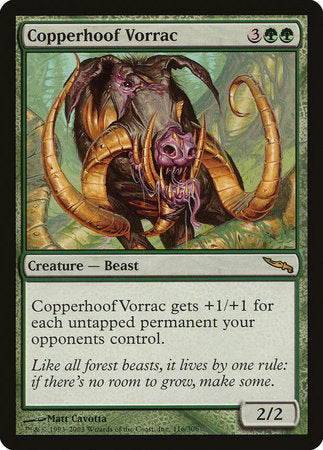 Copperhoof Vorrac [Mirrodin] | GnG Games